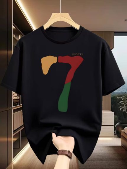 Stylish & Comfortable Fit Premium Drop Shoulder T-Shirt – Made from Premium China Fabric 2624-black